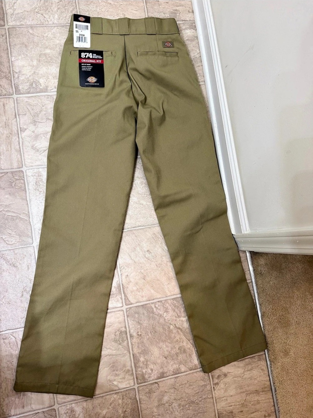Dickies 874 Original Fit Original Fit Pants Brown Waist 32x34 NWT